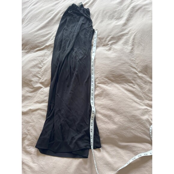 Jean Muir Vintage Womens 12 Black High Rise Elasticated Wide Leg Trousers 70s 80 - Picture 6 of 10